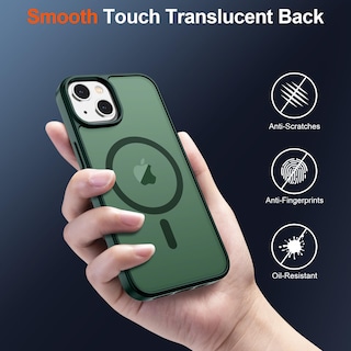 Foto 6 | Funda Magnética Supfine Para Iphone 15 Plus/14 Plus, Color Verde - Venta Internacional.
