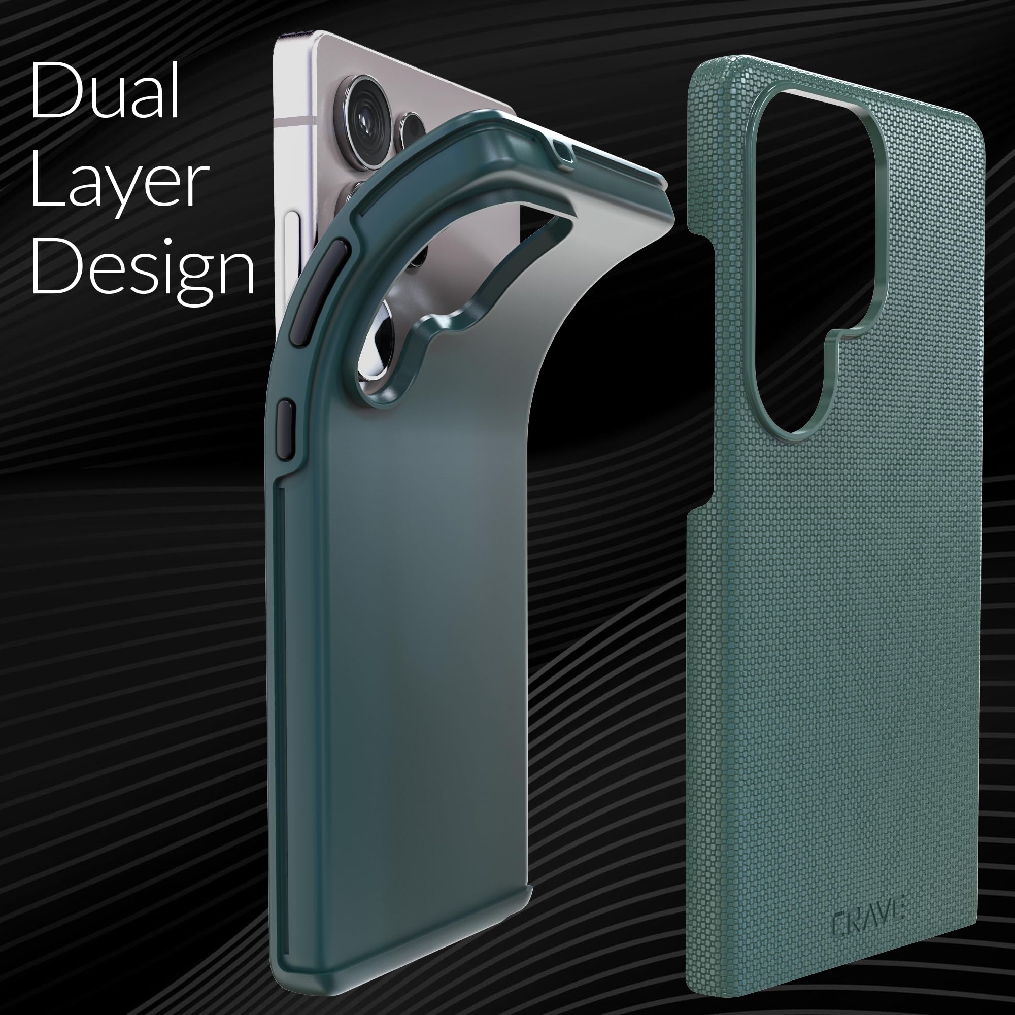 Foto 5 pulgar | Funda Crave Dual Guard A Prueba De Golpes Para Samsung Galaxy S25 Ultra - Venta Internacional.