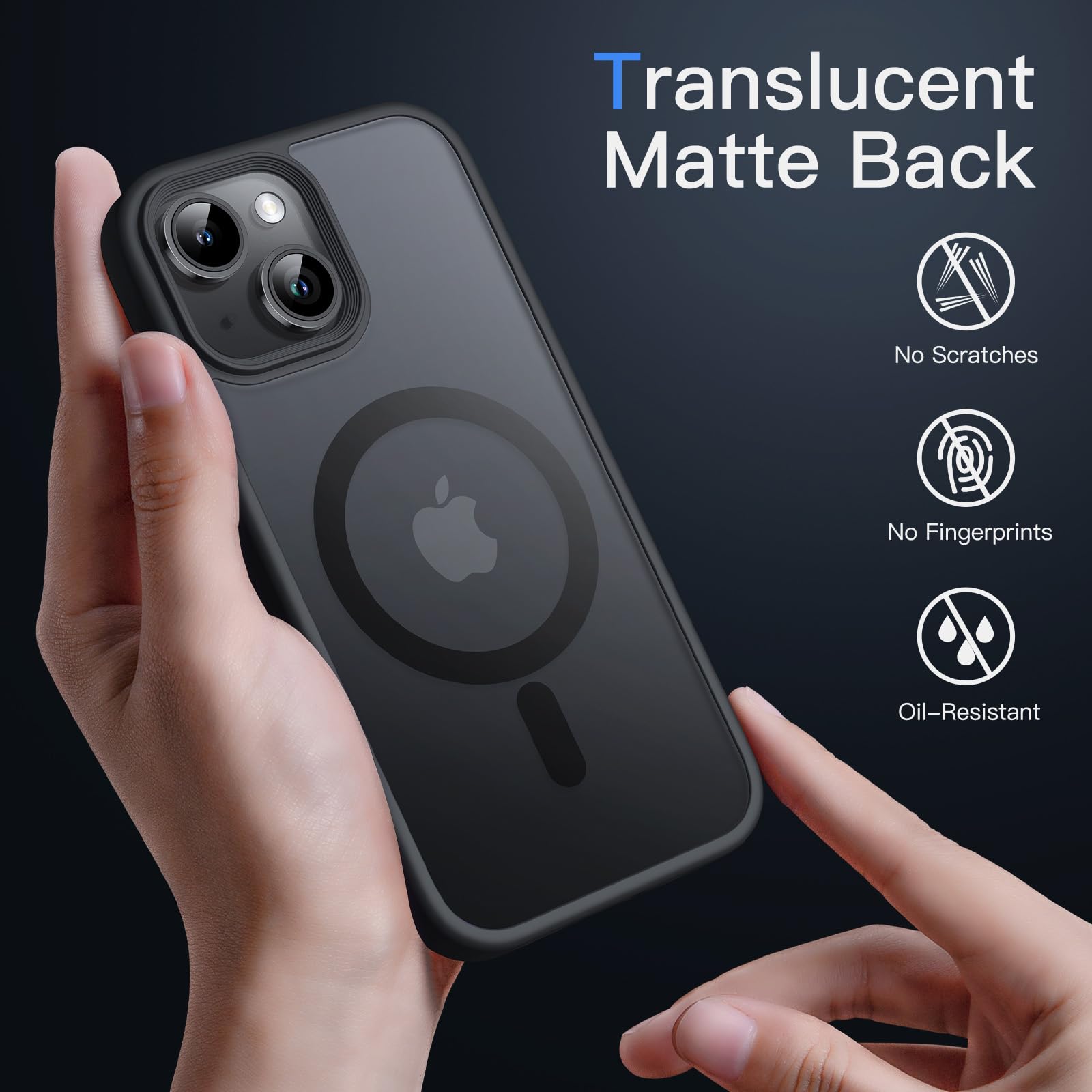 Foto 5 pulgar | Funda Jetech Magnetic Para Iphone 13 Mini Con Magsafe Black - Venta Internacional.