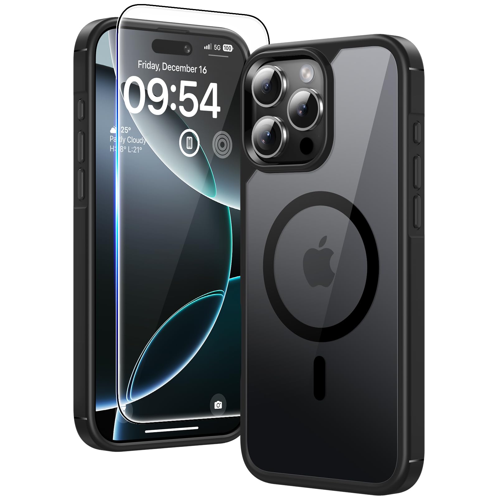Foto 2 pulgar | Funda Tauri 3 En 1 Para Iphone 16 Pro Con 2 Protectores De Pantalla - Venta Internacional.