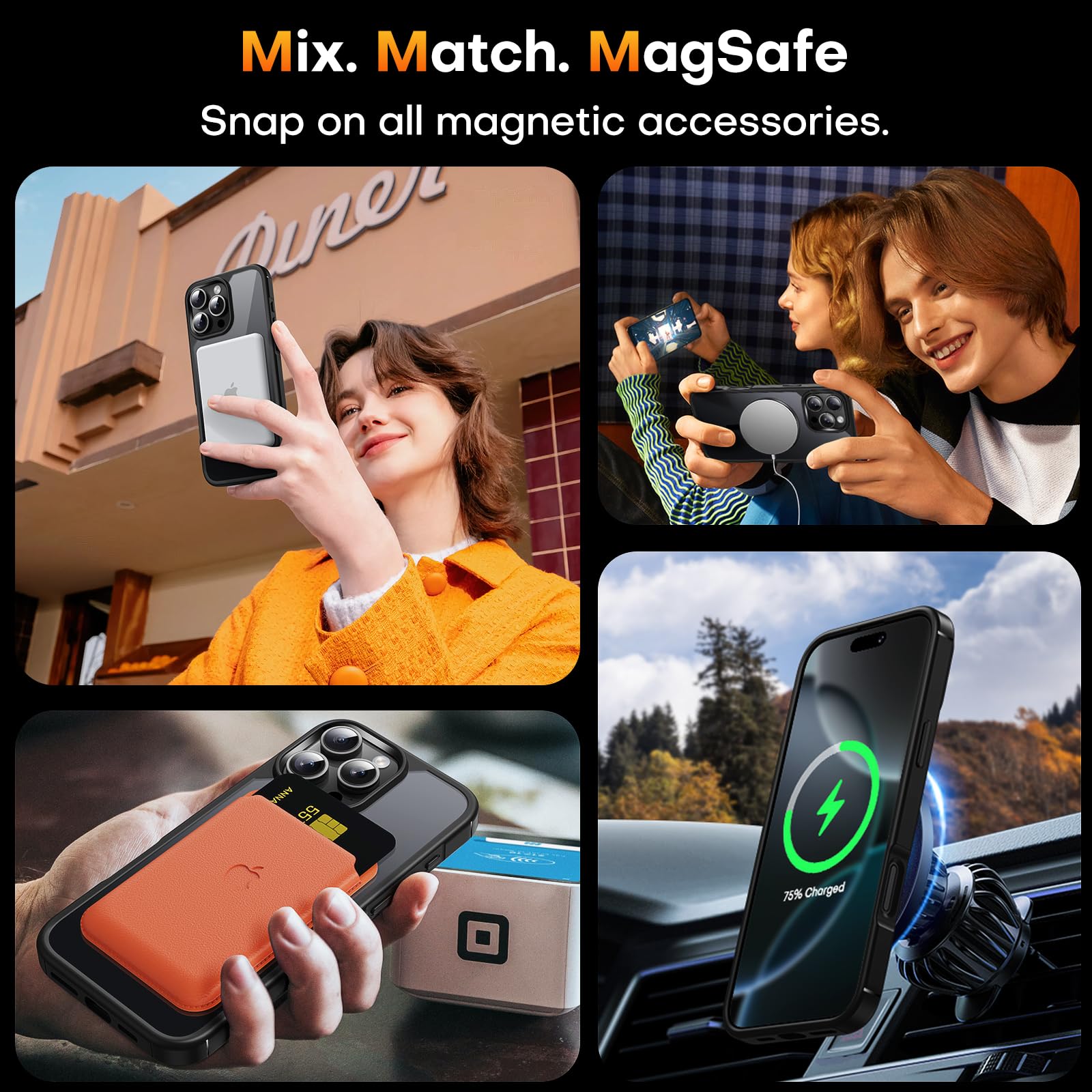 Foto 7 pulgar | Funda Tauri 3 En 1 Para Iphone 16 Pro Con 2 Protectores De Pantalla - Venta Internacional.