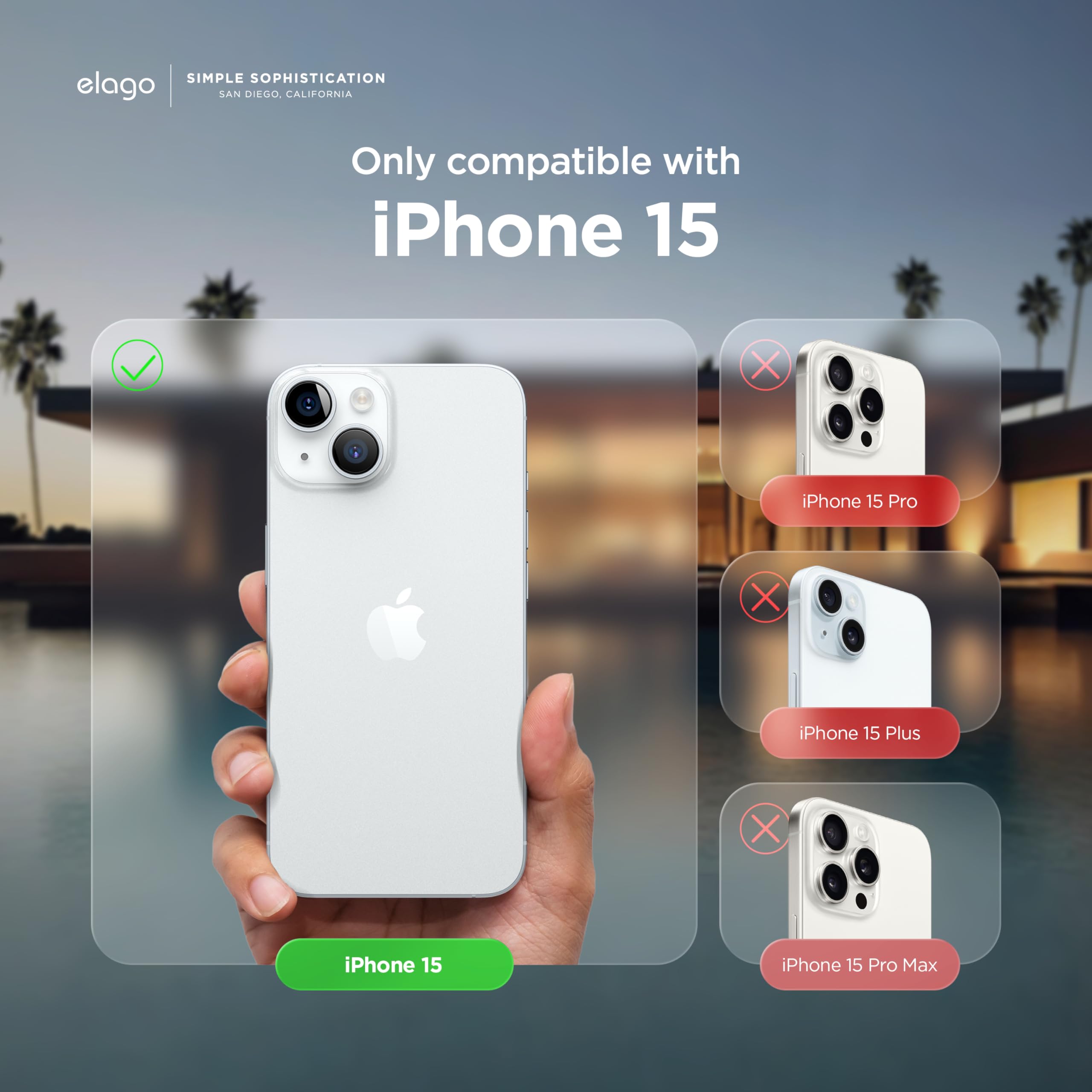 Foto 2 | Funda De Teléfono Elago Compatible Con Iphone 15 De Silicona Líquida - Venta Internacional.