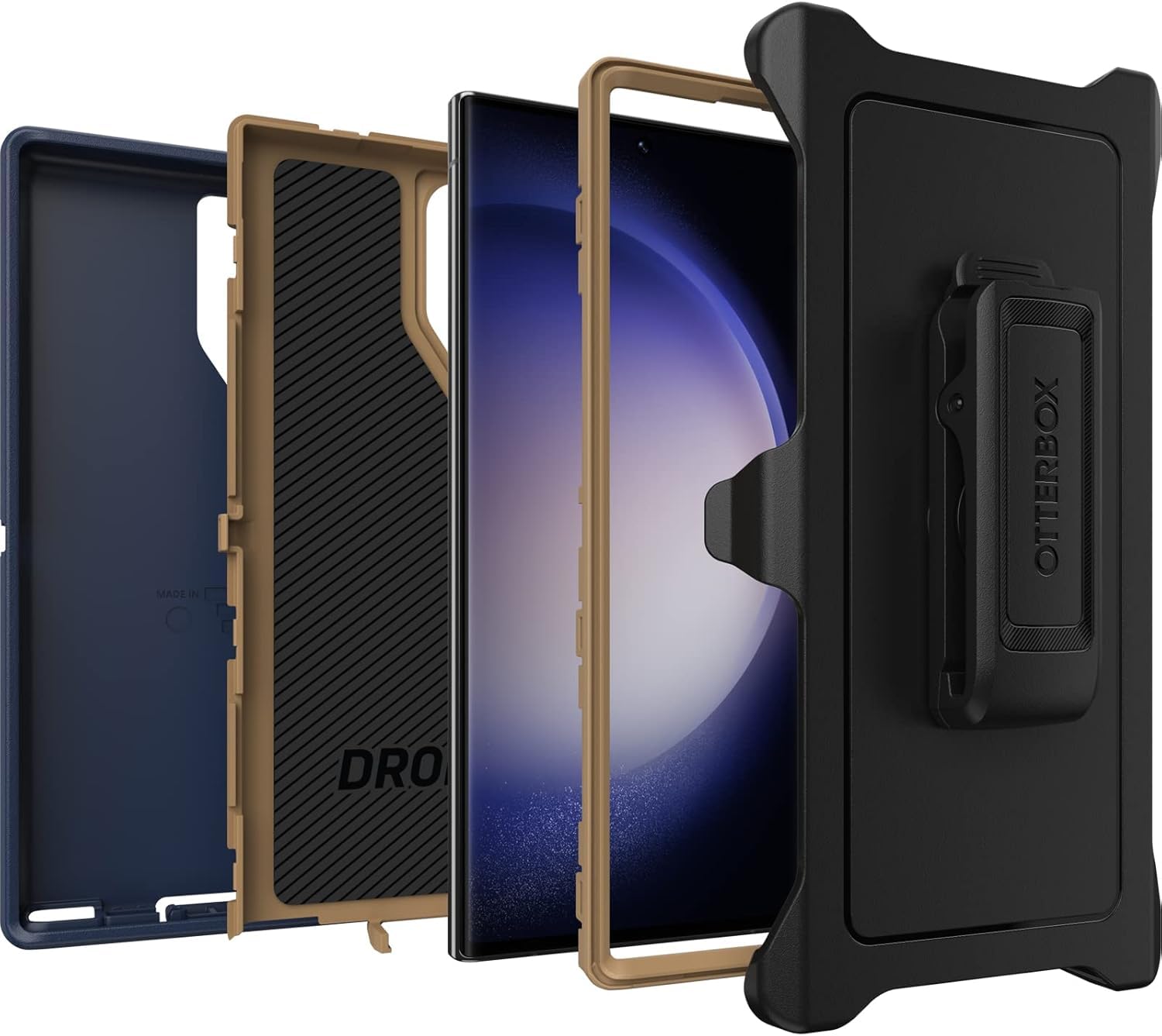 Foto 6 pulgar | Funda Otterbox Defender Series De Gamuza Azul Para Galaxy S23 Ultra - Venta Internacional.