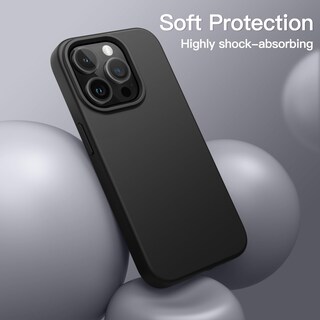 Foto 4 | Funda Jetech Silicone Para Iphone 15 Pro De 6.1 Pulgadas, Negra - Venta Internacional.