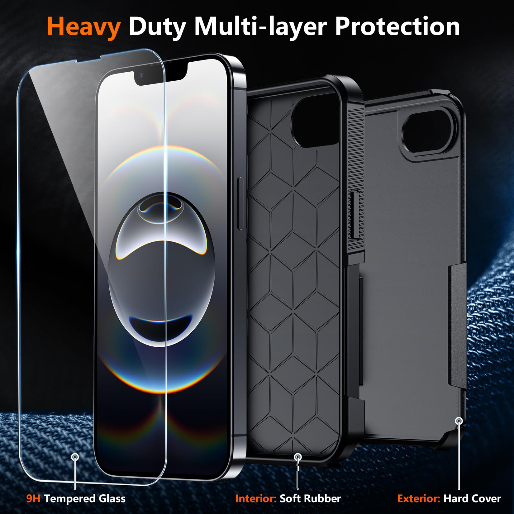 Foto 5 pulgar | Funda De Teléfono Spidercase Para Iphone 16e 2025 Con Protector De Pantalla - Venta Internacional.