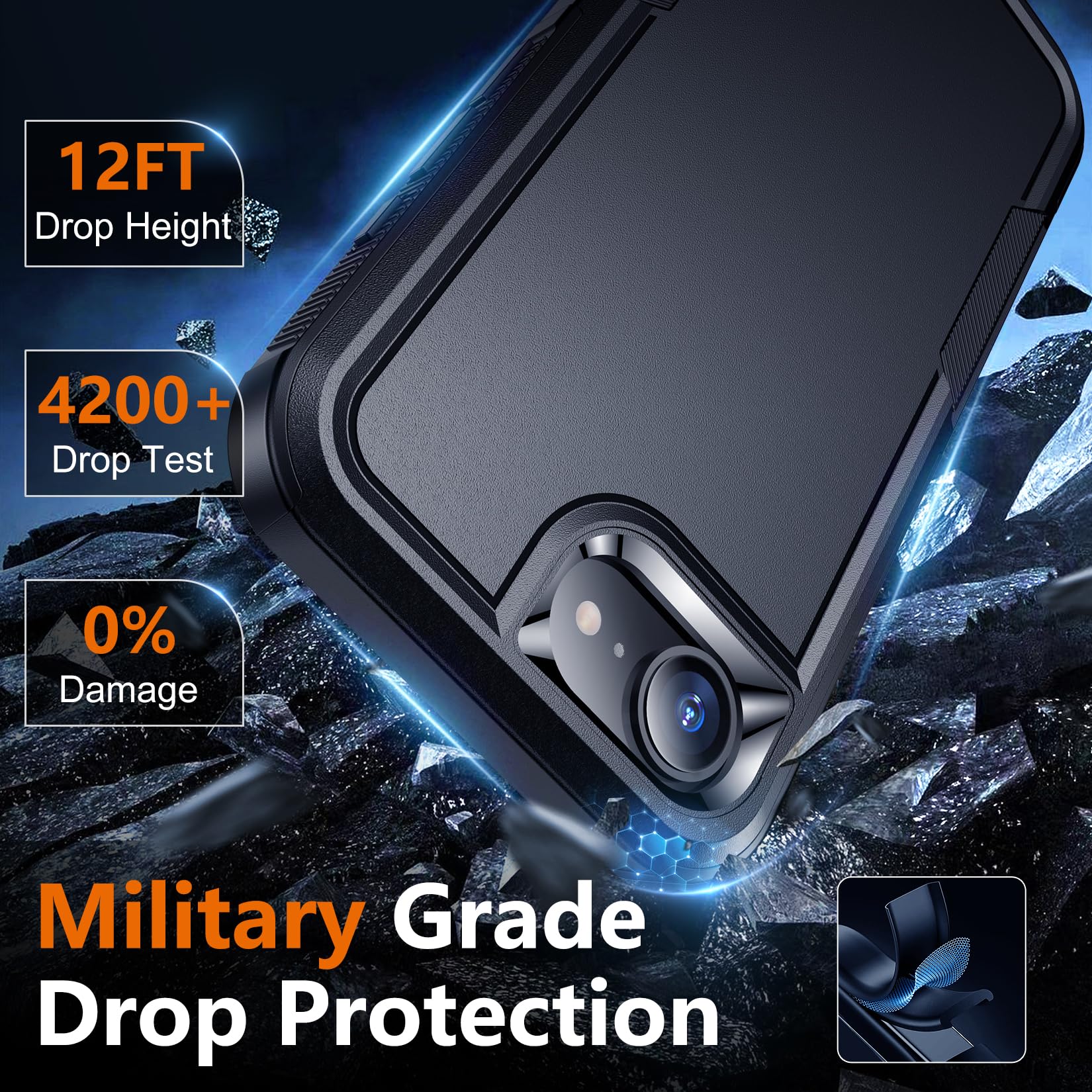 Foto 6 pulgar | Funda De Teléfono Spidercase Para Iphone 16e 2025 Con Protector De Pantalla - Venta Internacional.