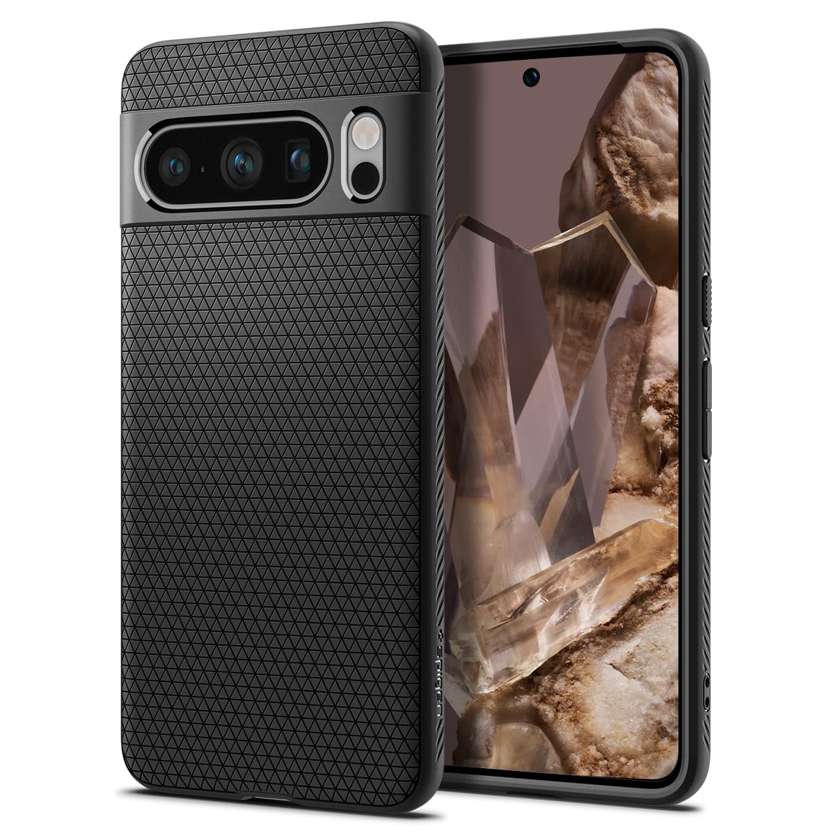 Foto 2 pulgar | Funda Spigen Liquid Air Armor Para Pixel 8 Pro (2023), Color Negro - Venta Internacional.