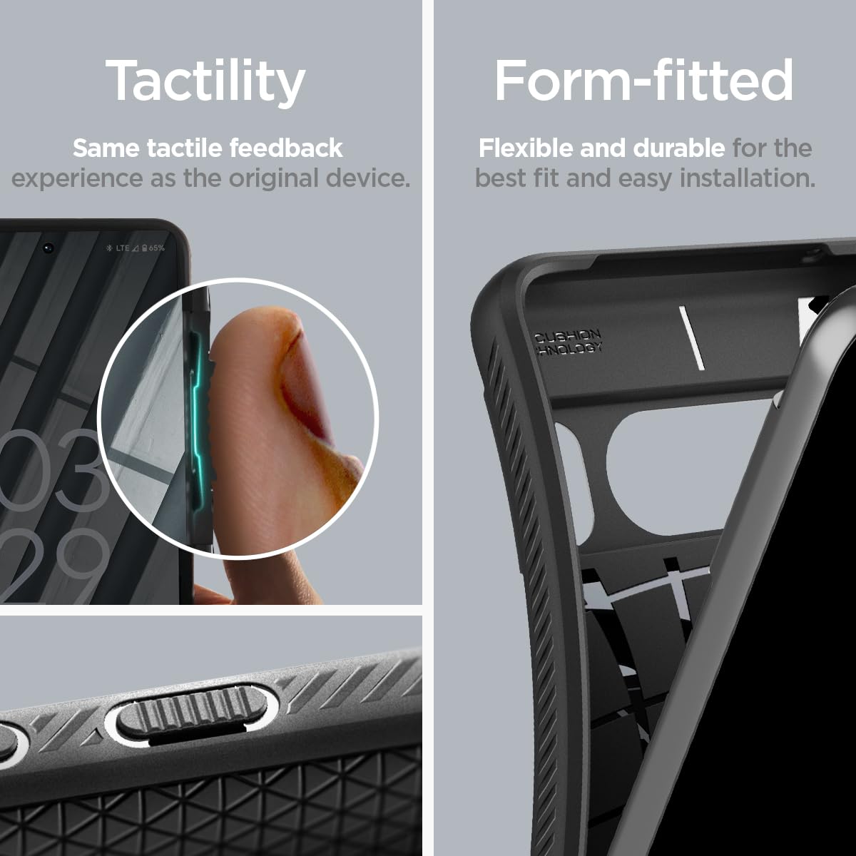 Foto 7 pulgar | Funda Spigen Liquid Air Armor Para Pixel 8 Pro (2023), Color Negro - Venta Internacional.