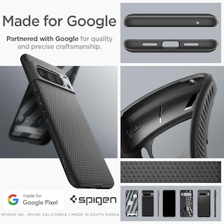 Foto 7 | Funda Spigen Liquid Air Armor Para Pixel 8 Pro (2023), Color Negro - Venta Internacional.