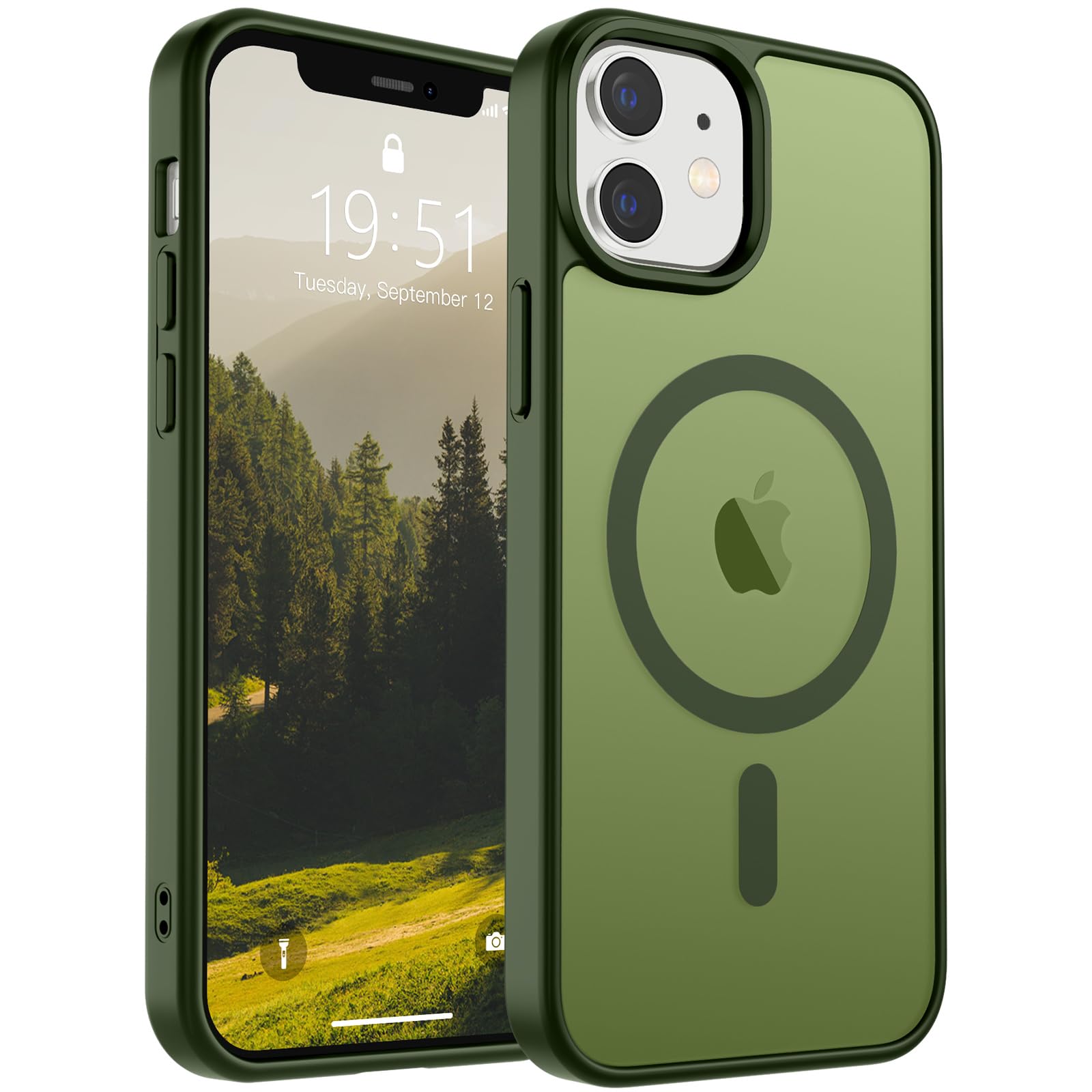 Foto 1 | Funda Magnética Supfine Para Iphone 12/12 Pro Verde - Venta Internacional.