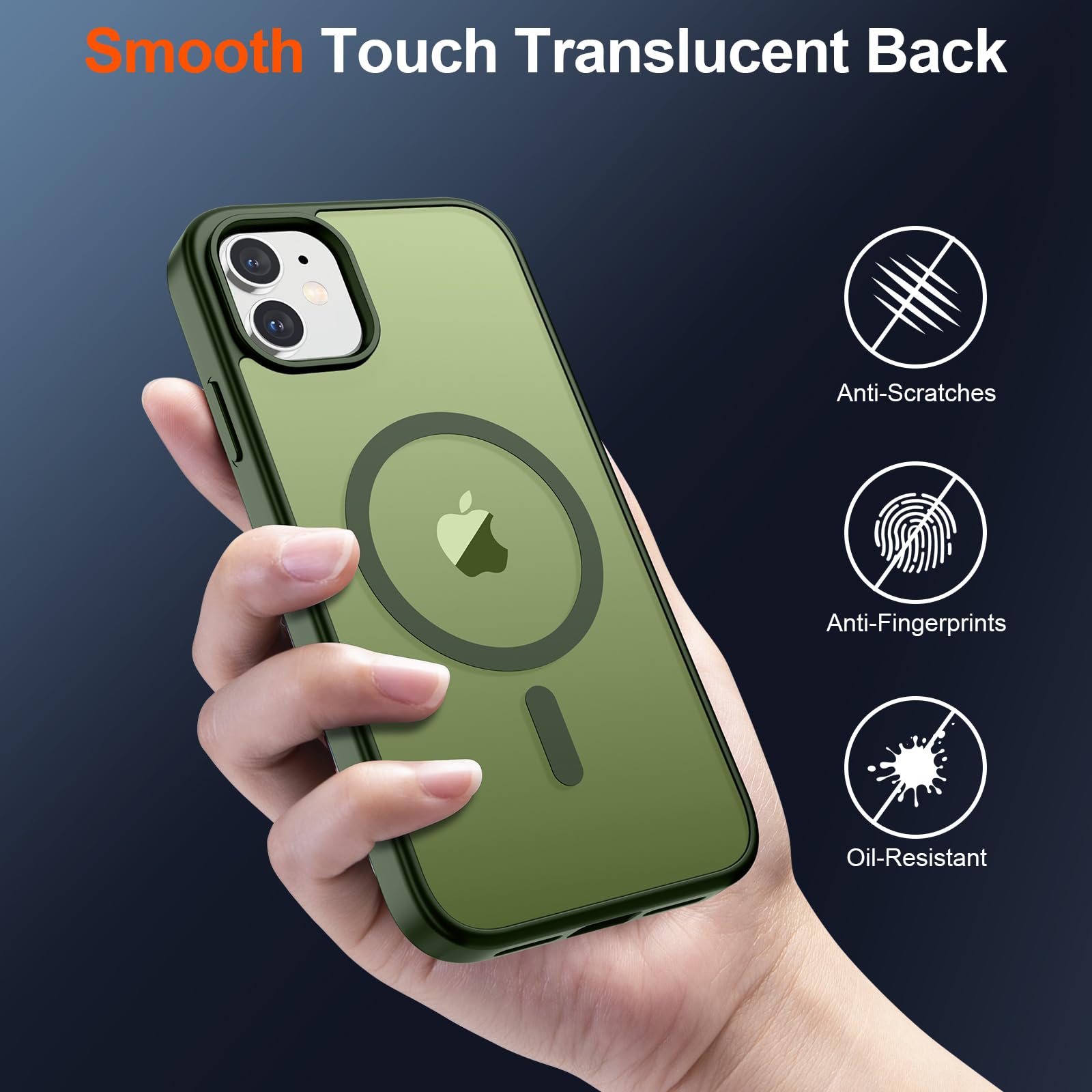 Foto 6 | Funda Magnética Supfine Para Iphone 12/12 Pro Verde - Venta Internacional.