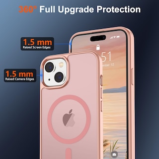 Foto 4 | Funda Magnética Supfine Para Iphone 15, Color Rosa - Venta Internacional.