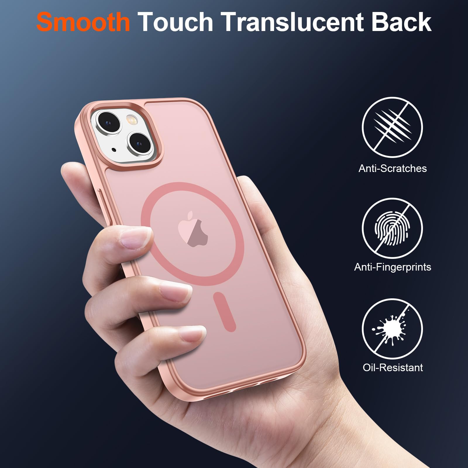 Foto 7 pulgar | Funda Magnética Supfine Para Iphone 15, Color Rosa - Venta Internacional.