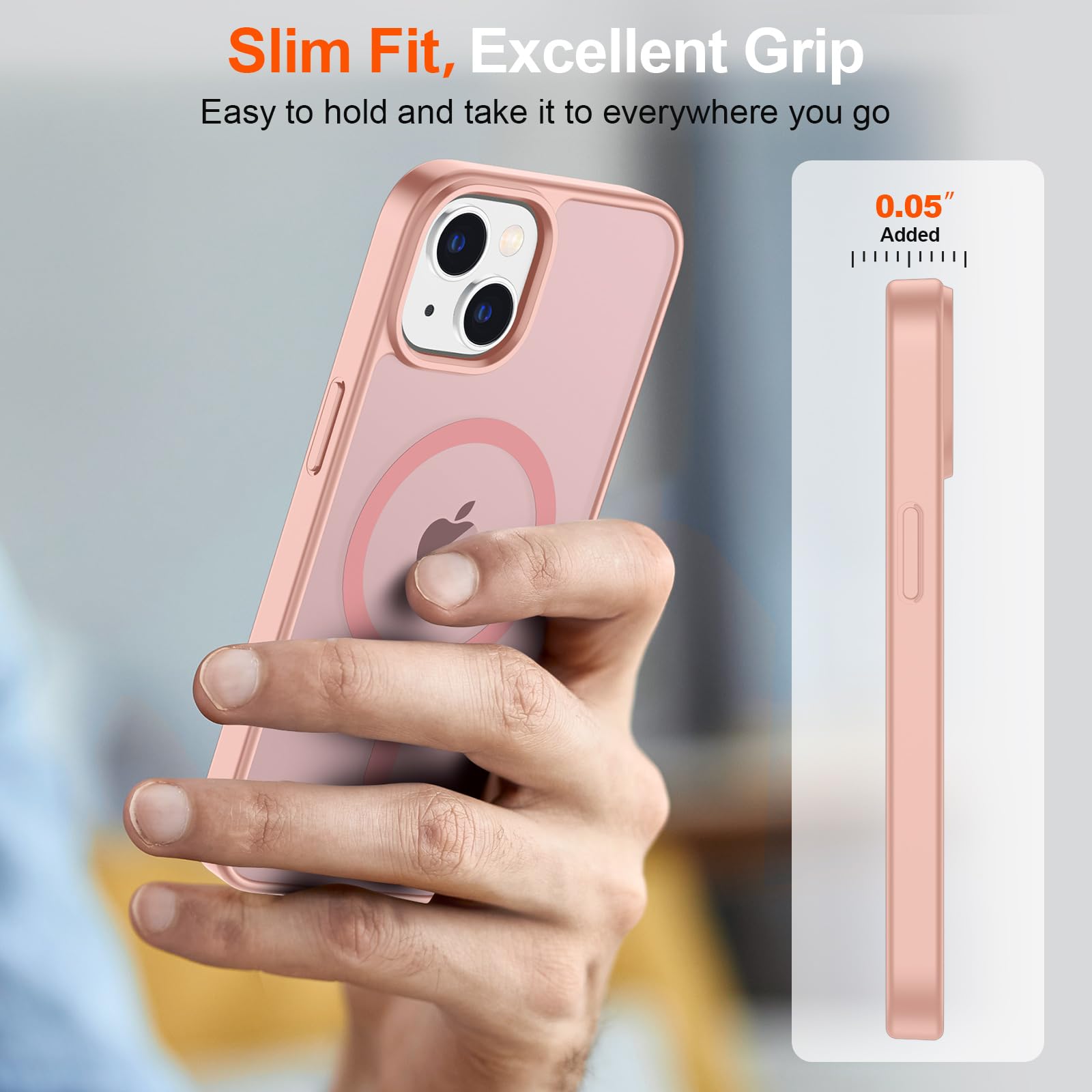 Foto 8 pulgar | Funda Magnética Supfine Para Iphone 15, Color Rosa - Venta Internacional.