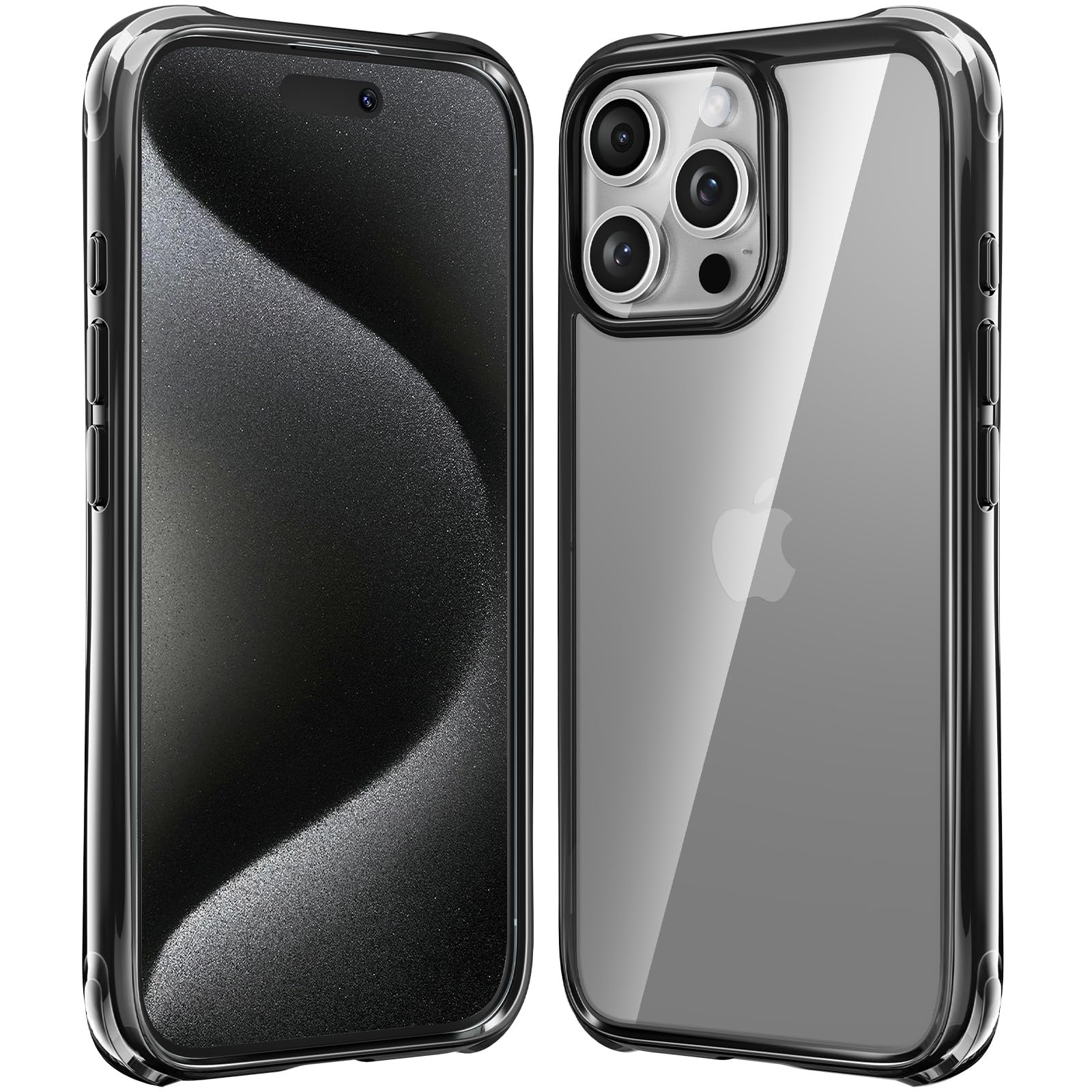 Foto 2 pulgar | Funda De Teléfono Mkeke Para Iphone 16 Pro Max Negra A Prueba De Golpes - Venta Internacional.