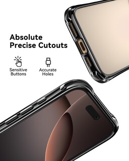 Foto 5 | Funda De Teléfono Mkeke Para Iphone 16 Pro Max Negra A Prueba De Golpes - Venta Internacional.