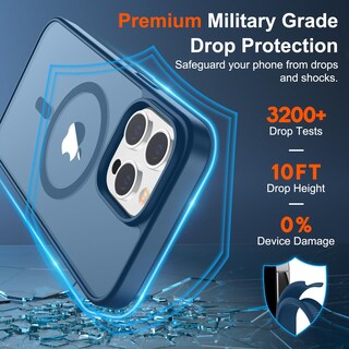 Foto 3 | Funda Magnética Supfine Para Iphone 14 Pro Deep Blue - Venta Internacional.