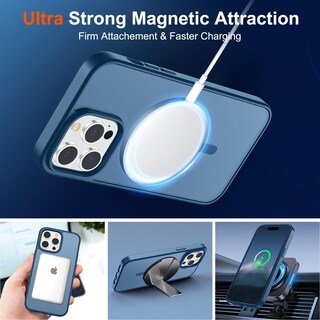 Foto 5 | Funda Magnética Supfine Para Iphone 14 Pro Deep Blue - Venta Internacional.