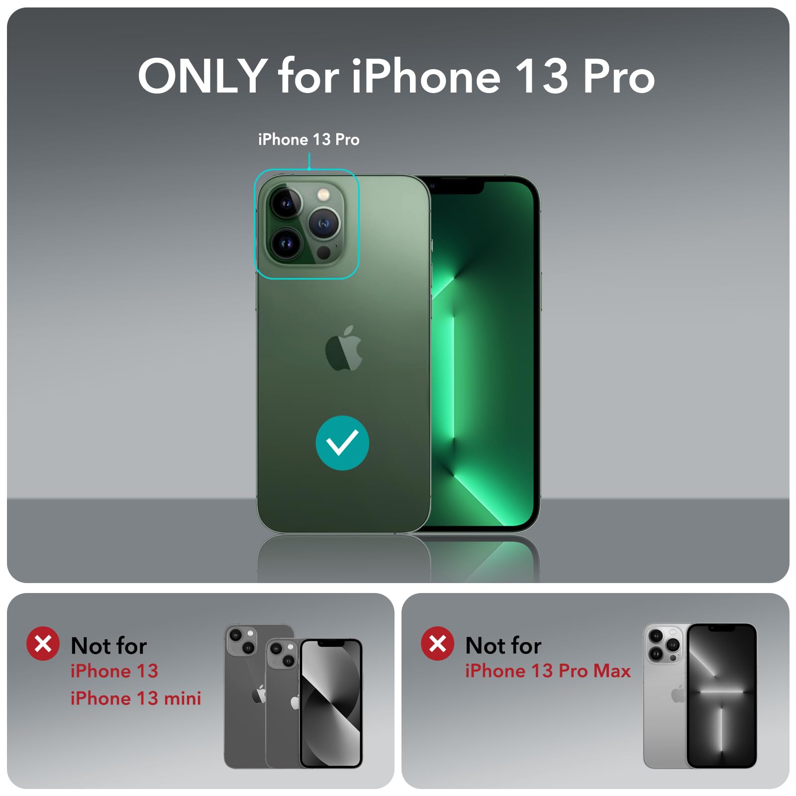 Foto 2 | Funda De Teléfono Esr Para Iphone 13 Pro, Compatible Con Magsafe, Verde Transparente - Venta Internacional.