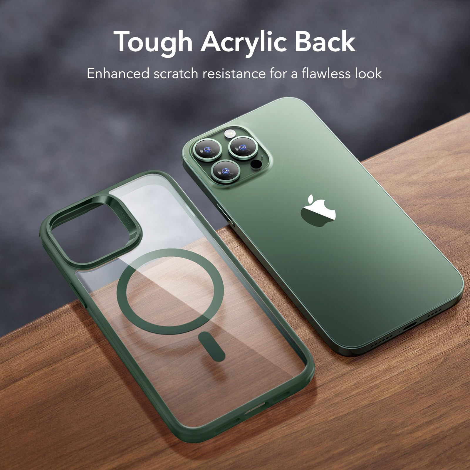Foto 7 pulgar | Funda De Teléfono Esr Para Iphone 13 Pro, Compatible Con Magsafe, Verde Transparente - Venta Internacional.