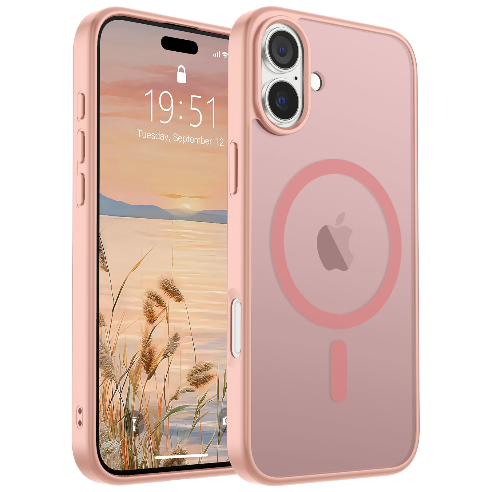Foto 1 | Funda Magnética Supfine Para Iphone 16, Color Rosa - Venta Internacional.
