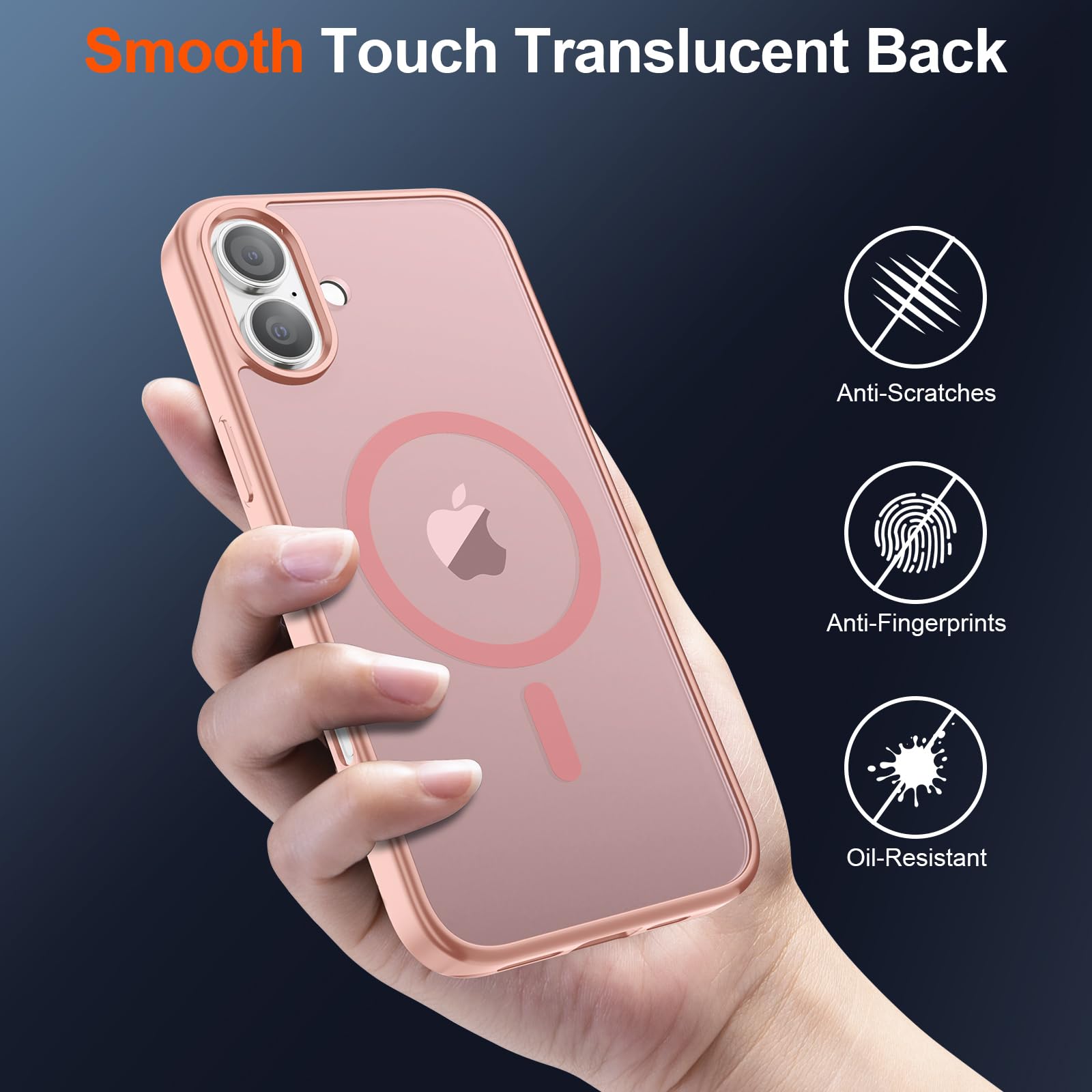 Foto 7 pulgar | Funda Magnética Supfine Para Iphone 16, Color Rosa - Venta Internacional.