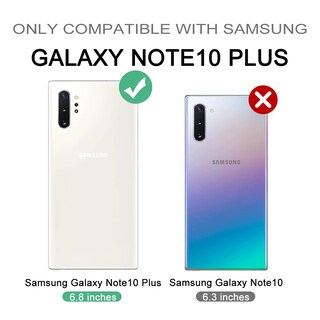 Foto 2 | Funda Dexnor Para Samsung Galaxy Note 10+ Plus Con Soporte, Color Negro - Venta Internacional.
