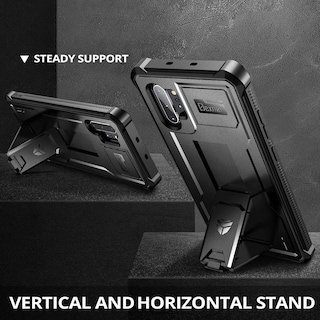 Foto 4 | Funda Dexnor Para Samsung Galaxy Note 10+ Plus Con Soporte, Color Negro - Venta Internacional.