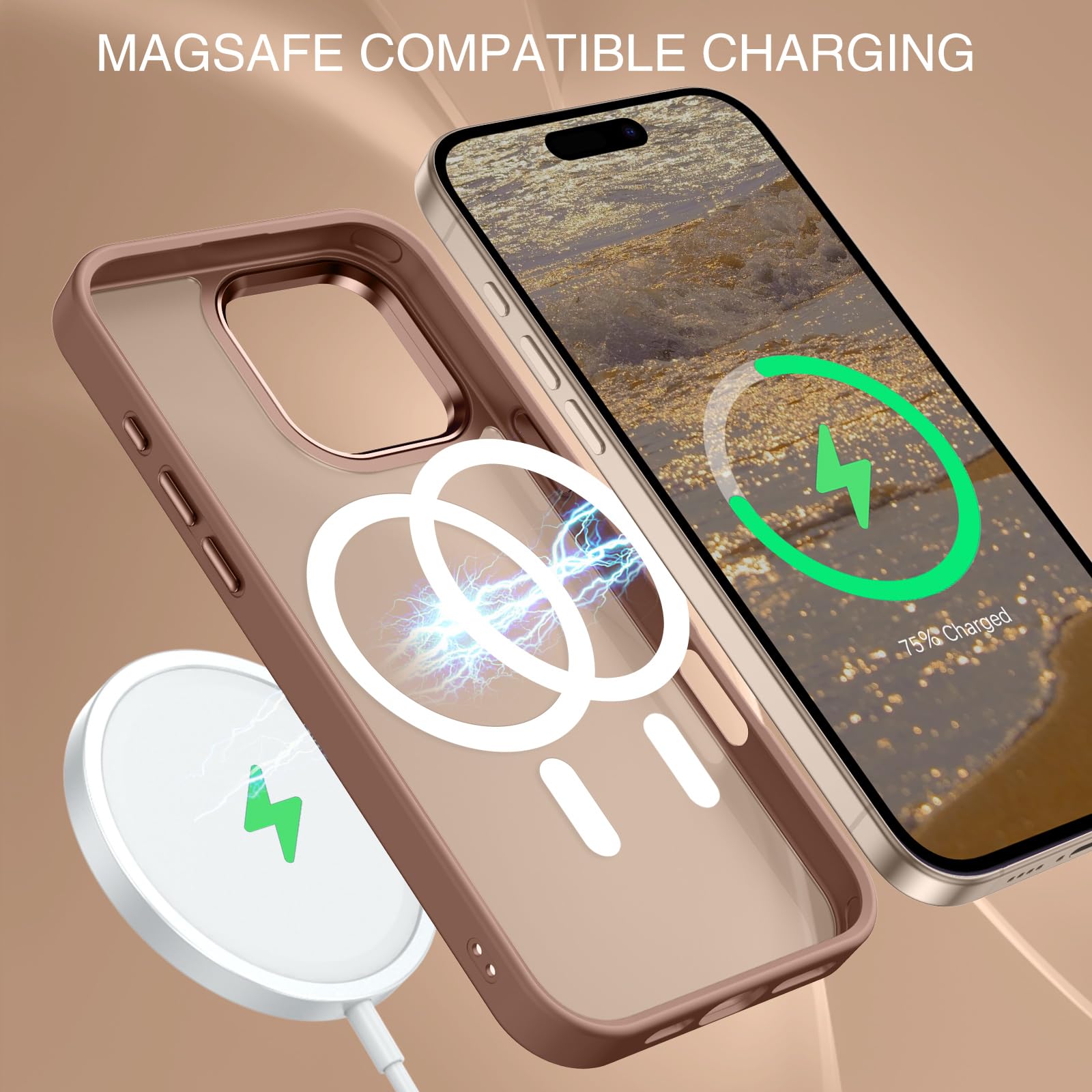 Foto 5 pulgar | Funda De Teléfono Bentoben Para Iphone 16 Pro Max 6.9 Translúcida - Venta Internacional.