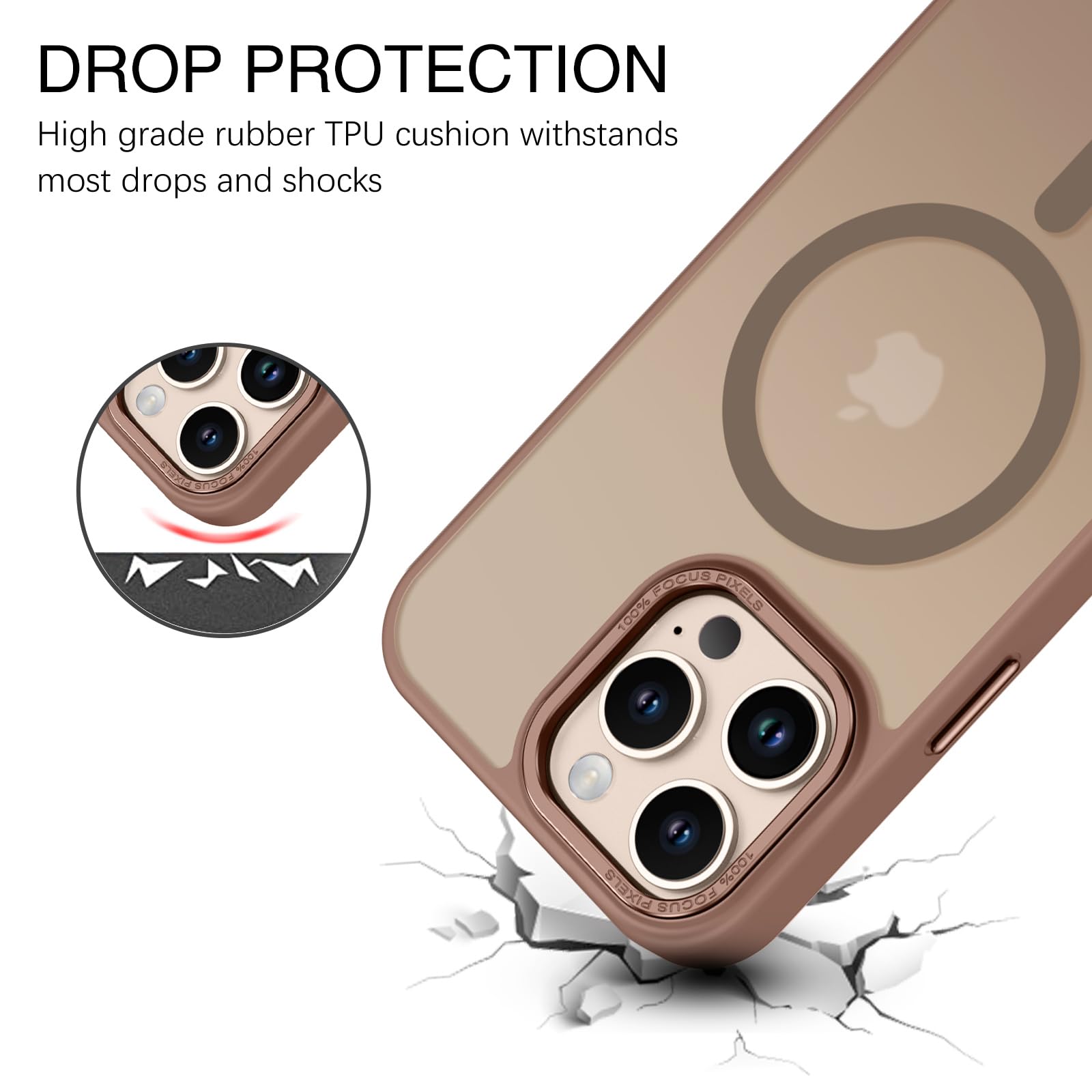 Foto 6 pulgar | Funda De Teléfono Bentoben Para Iphone 16 Pro Max 6.9 Translúcida - Venta Internacional.