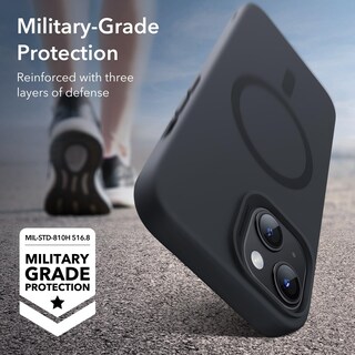 Foto 4 | Funda Esr Para Iphone 15 Con Magsafe, Silicona, Negra - Venta Internacional.