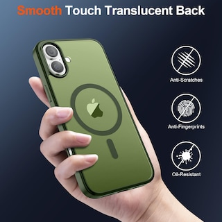 Foto 6 | Funda Magnética Supfine Para Iphone 16 Con Magsafe Green - Venta Internacional.