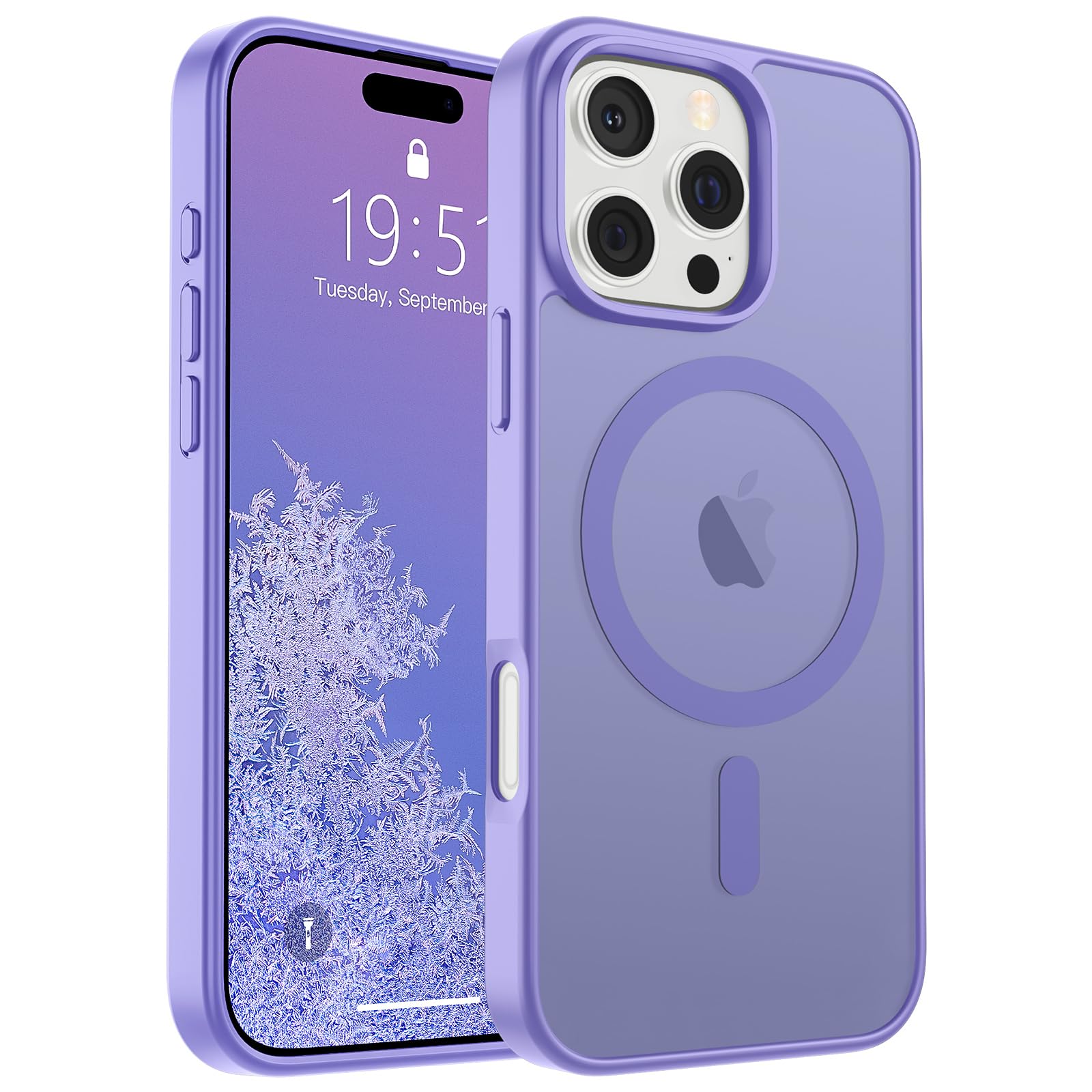 Foto 2 pulgar | Funda Magnética Supfine Para Iphone 16 Pro Púrpura - Venta Internacional.