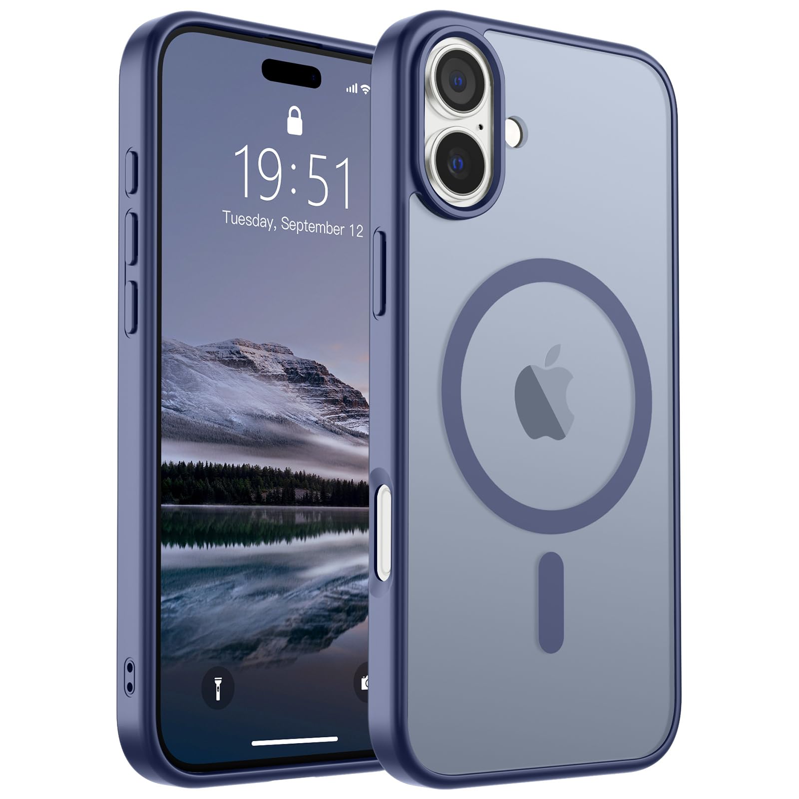 Foto 2 pulgar | Funda Magnética Supfine Para Iphone 16, Color Gris Lavanda - Venta Internacional.