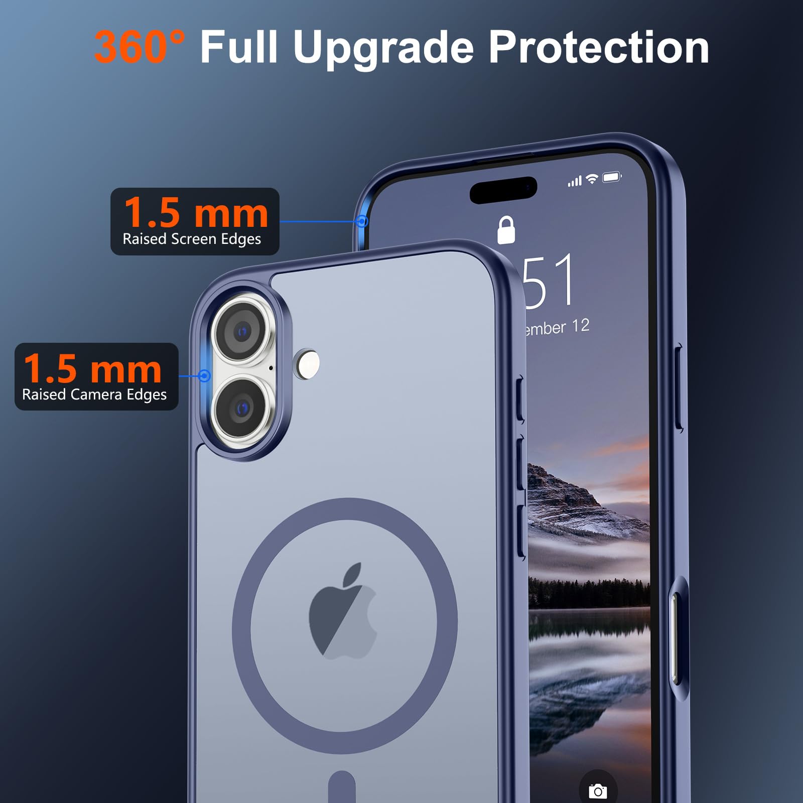 Foto 5 pulgar | Funda Magnética Supfine Para Iphone 16, Color Gris Lavanda - Venta Internacional.