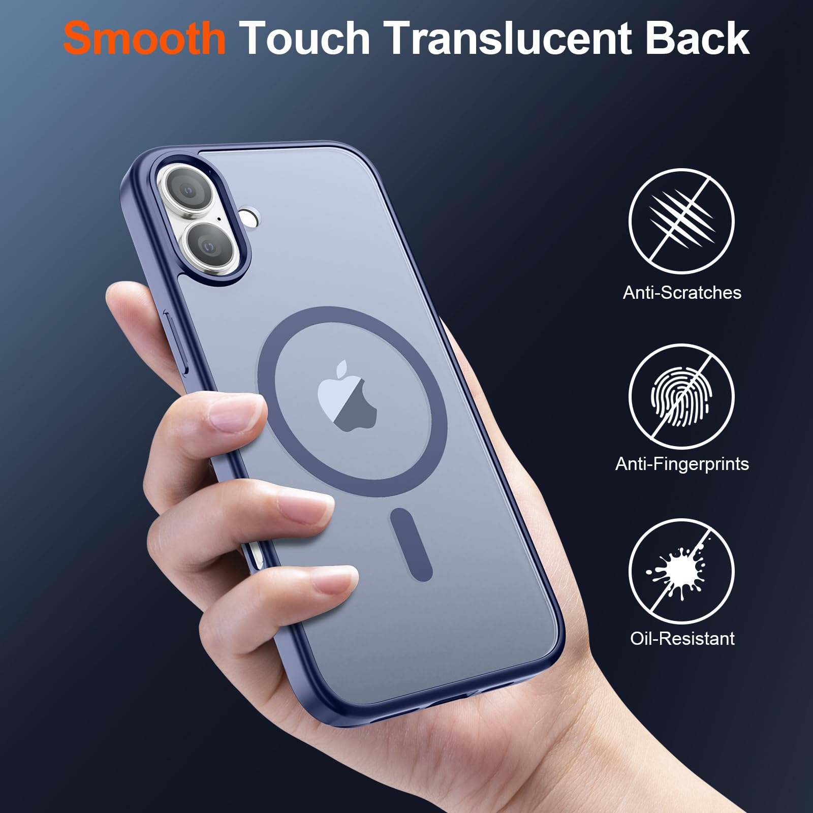Foto 7 pulgar | Funda Magnética Supfine Para Iphone 16, Color Gris Lavanda - Venta Internacional.