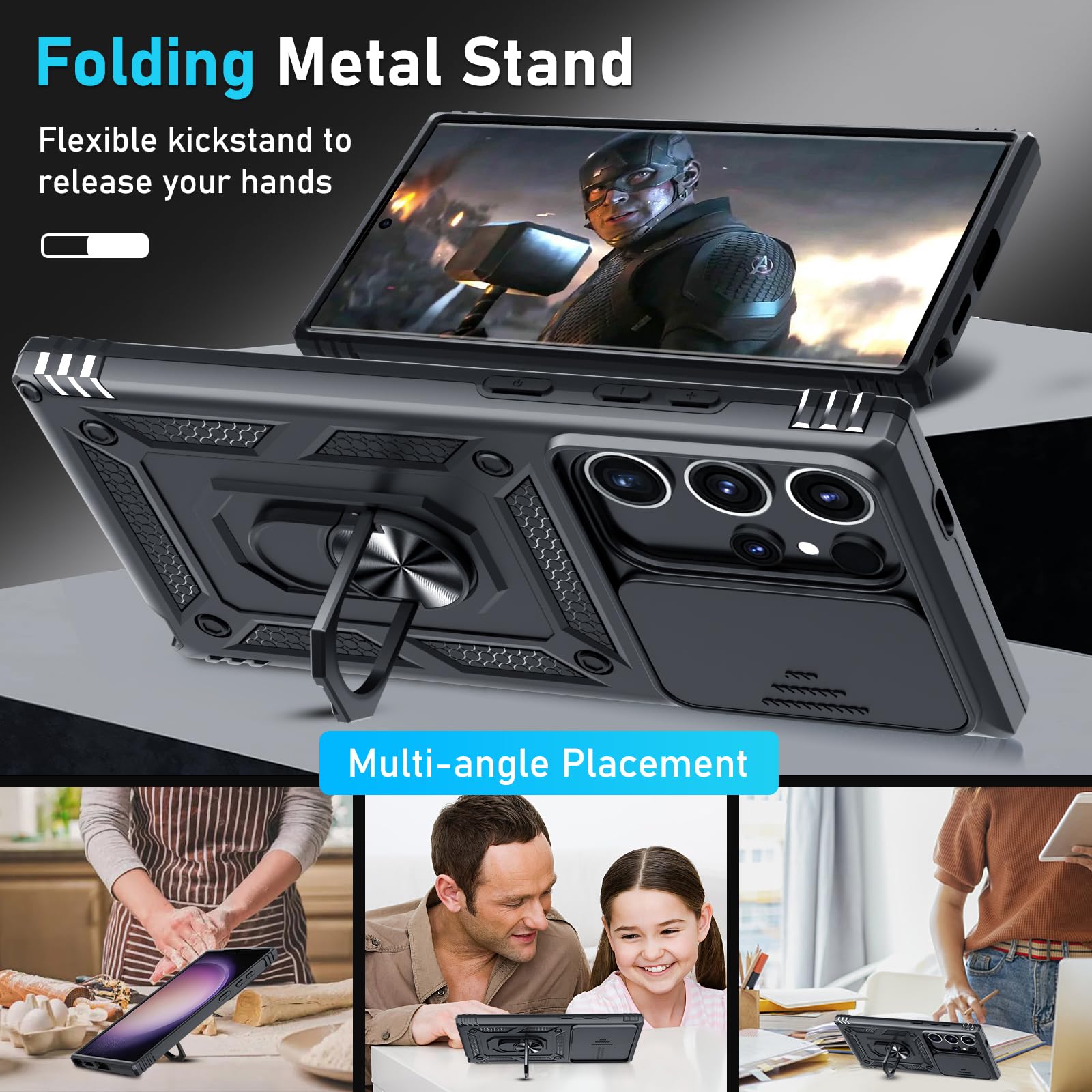 Foto 3 pulgar | Funda De Teléfono Compatible Con Janmitta Para Samsung Galaxy S25 Ultra - Venta Internacional.