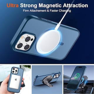 Foto 5 | Funda Magnética Supfine Para Iphone 14 Pro Max Deep Blue - Venta Internacional.