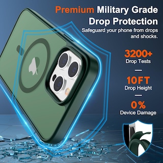 Foto 4 | Funda Magnética Supfine Para Iphone 15 Pro Forest Green - Venta Internacional.