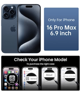 Foto 2 | Funda De Teléfono Mkeke Para Iphone 16 Pro Max Magnetic Clear - Venta Internacional.