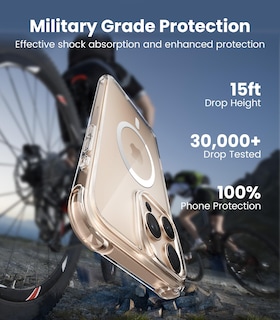 Foto 4 | Funda De Teléfono Mkeke Para Iphone 16 Pro Max Magnetic Clear - Venta Internacional.