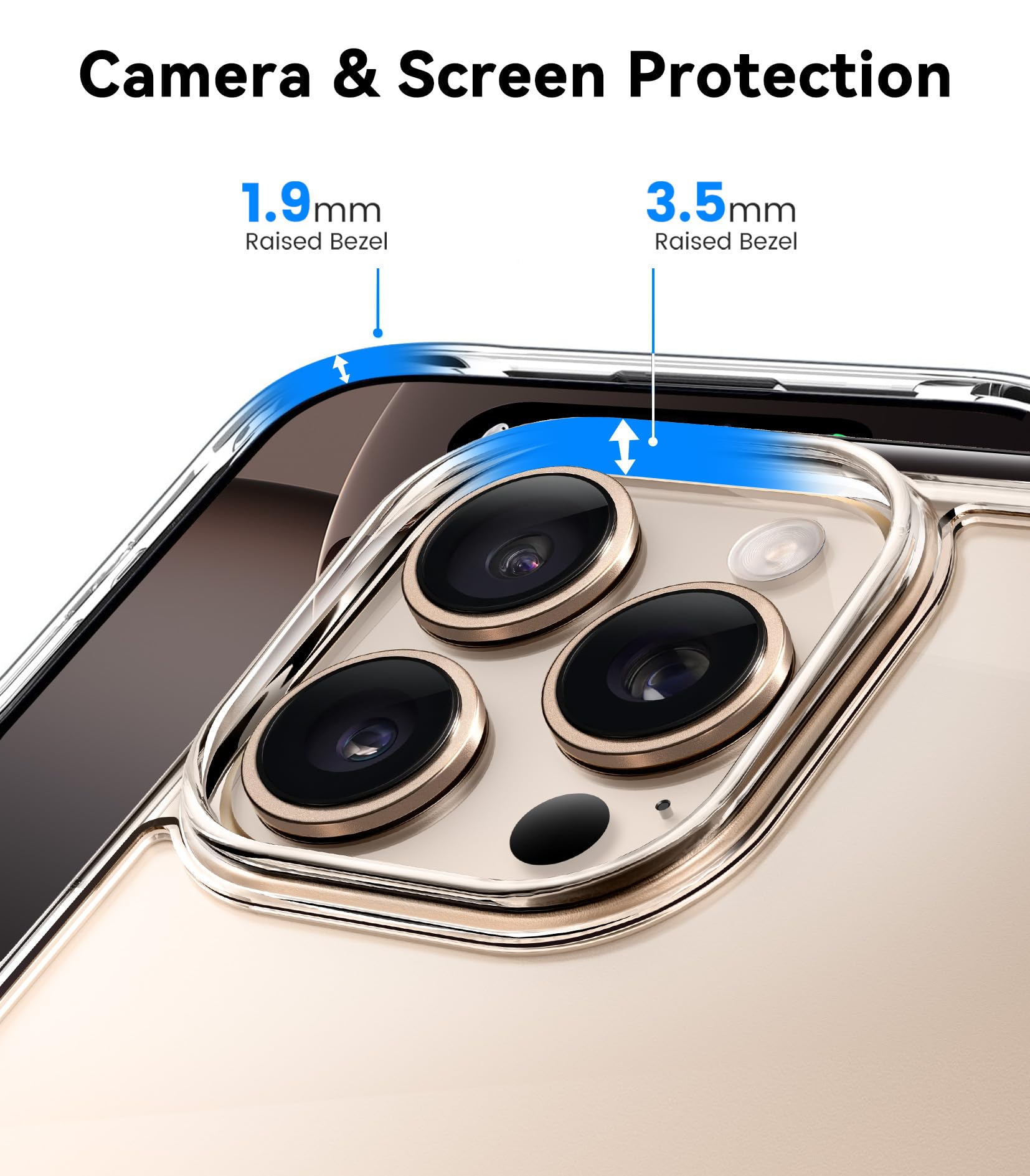 Foto 6 pulgar | Funda De Teléfono Mkeke Para Iphone 16 Pro Max Magnetic Clear - Venta Internacional.