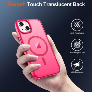 Foto 6 | Funda Magnética Supfine Para Iphone 15, Color Rosa Intenso - Venta Internacional.