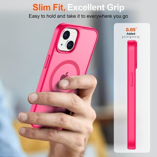 Foto 7 | Funda Magnética Supfine Para Iphone 15, Color Rosa Intenso - Venta Internacional.