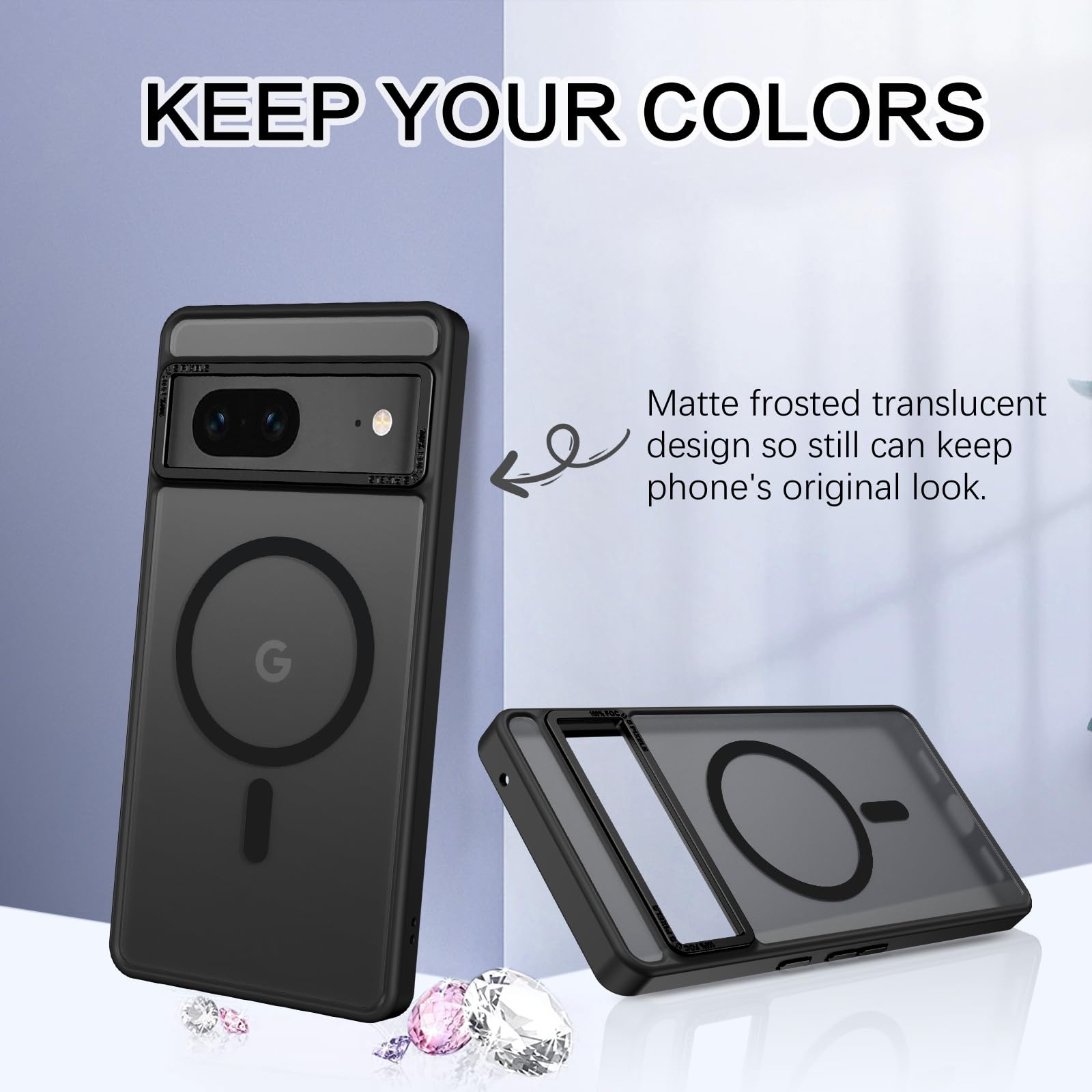 Foto 4 pulgar | Funda De Teléfono Bentoben Para Google Pixel 7 Con Magsafe Black - Venta Internacional.