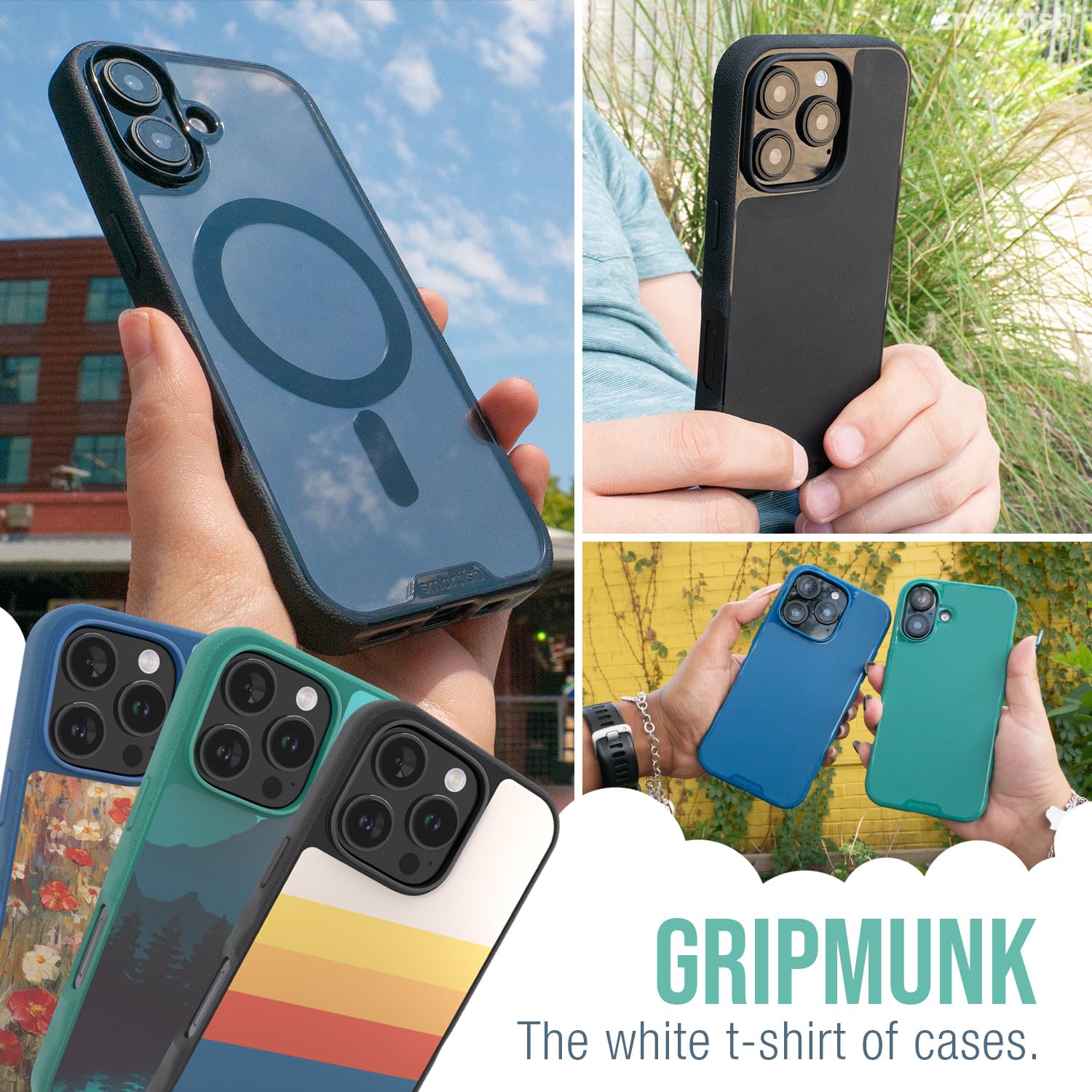 Foto 7 pulgar | Funda Magnética Smartish Gripmunk Para Iphone 16 Pro - Venta Internacional.