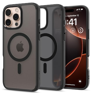 Foto 1 | Funda Spigen Ultra Hybrid Magfit Para Iphone 16 Pro Max Frost Negra - Venta Internacional.