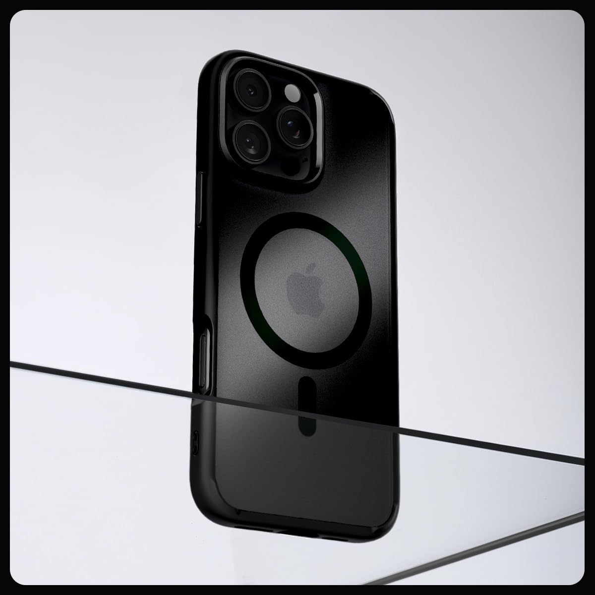 Foto 6 pulgar | Funda Spigen Ultra Hybrid Magfit Para Iphone 16 Pro Max Frost Negra - Venta Internacional.
