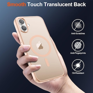 Foto 6 | Funda Magnética Supfine Para Iphone 16, Color Rosa Arena - Venta Internacional.