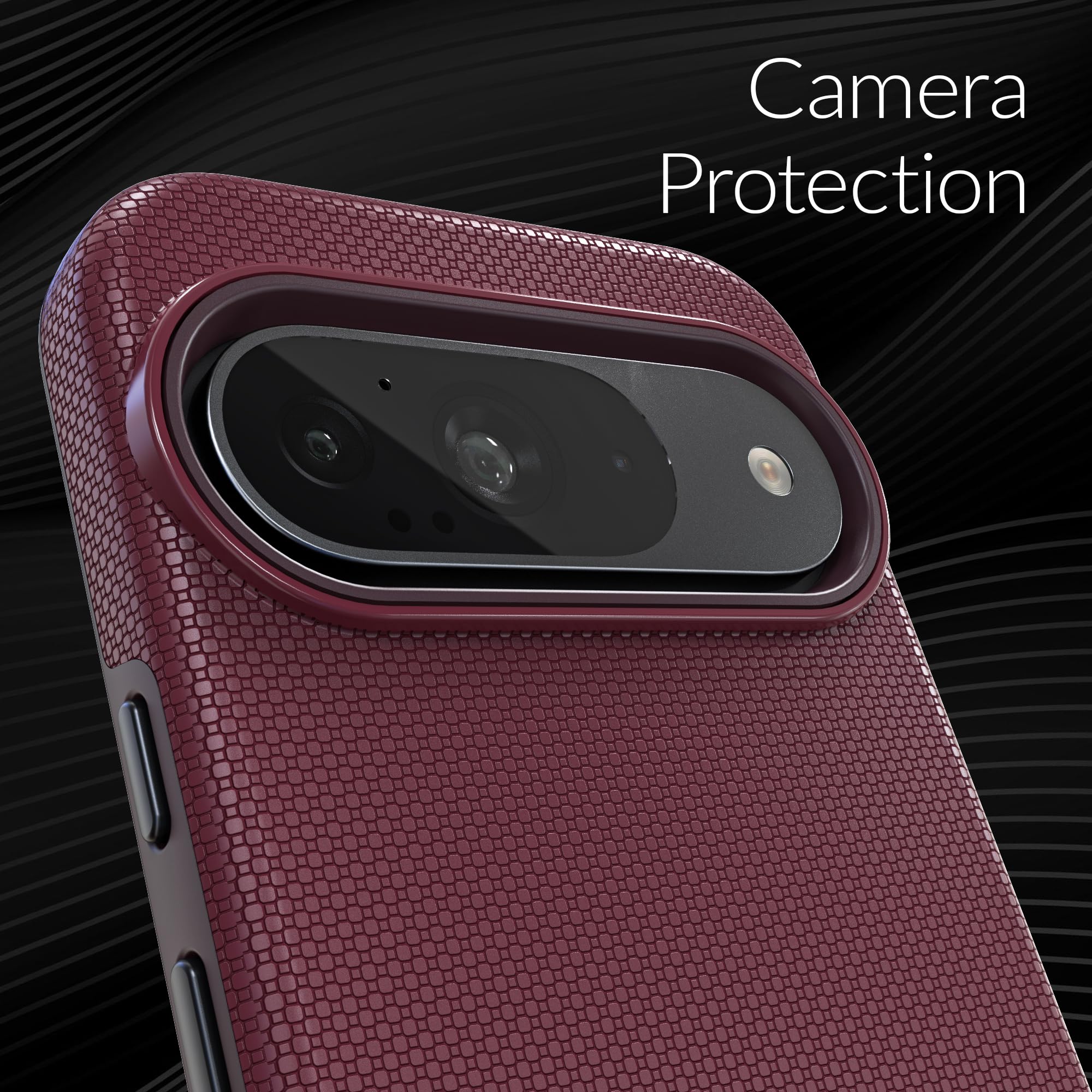 Foto 4 pulgar | Funda De Teléfono Crave Dual Guard Para Google Pixel 9 Y 9 Pro - Berry - Venta Internacional.